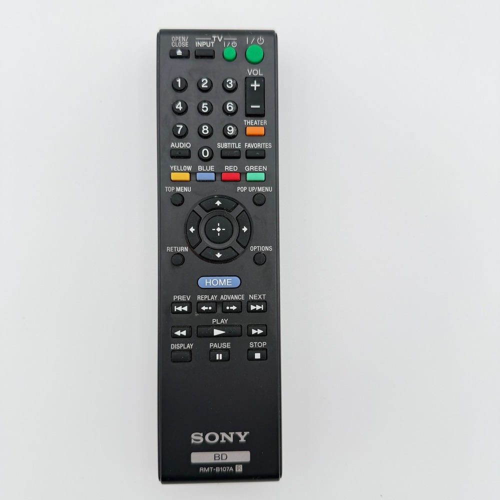Sony RMT-B107A OEM Blu-Ray Player Remote Control Tested Genuine‎